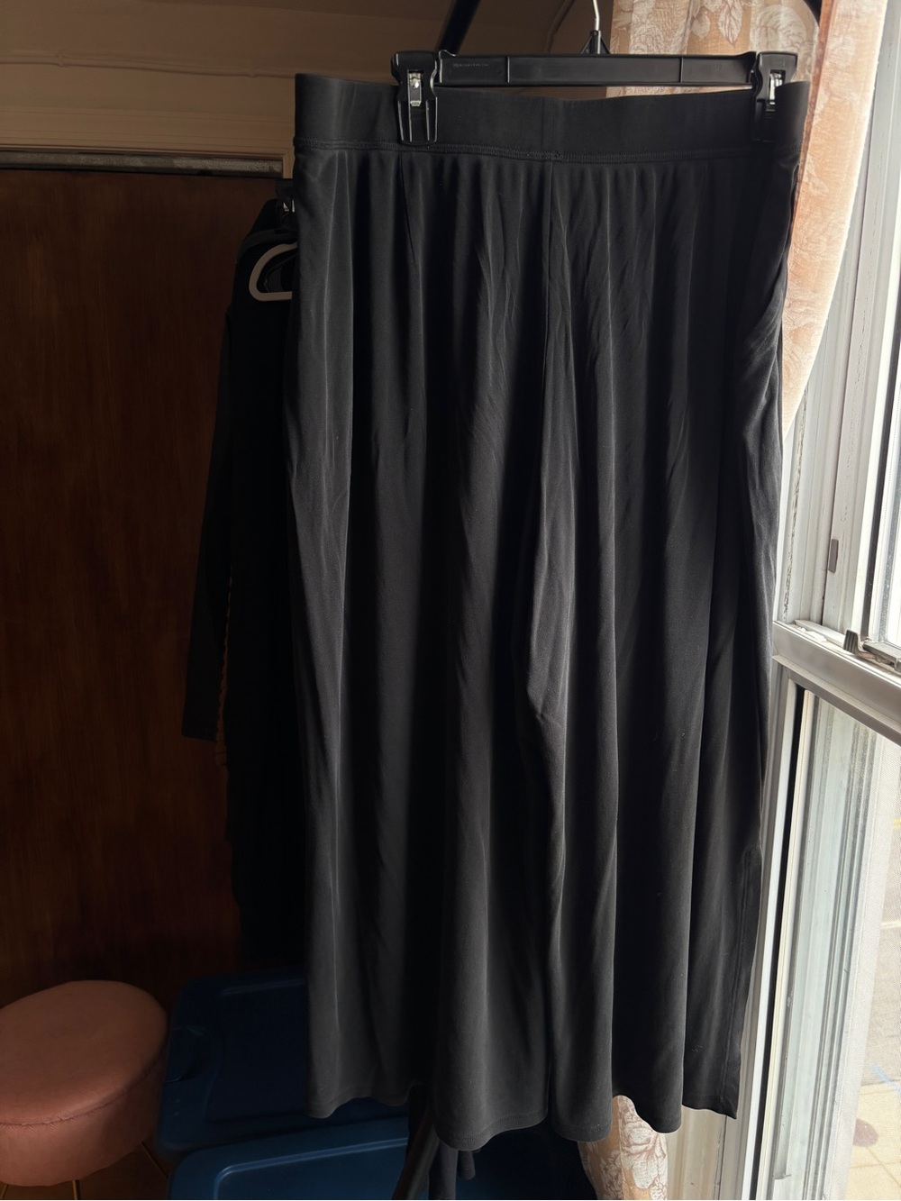 EUC Eileen Fisher Flowy Slit Hem Wide-Leg Ankle Pants in Black | Women’s Plus 1X - Picture 6 of 16